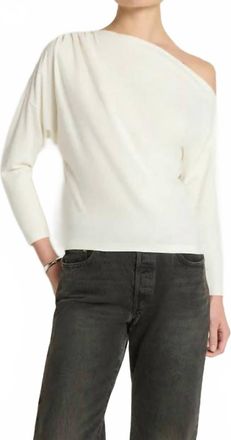Nation Ltd Womens Pietra Off Shoulder Top In Porcelain