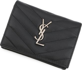 Saint Laurent Black Leather Wallet (Bi-Fold) (Pre-Owned)