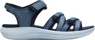 Clarks Mira Madi Sandal - Dames - Sleehakken - Blauw - 39 EU - Schoenen