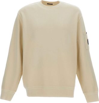 C.P. Company Off White Solid Sweatshirt