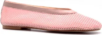 French Sole Womens Renee Mesh Ballet Flat In Pink