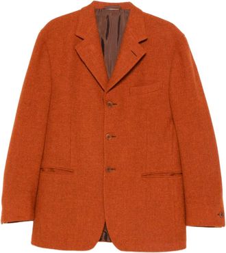 Romeo Gigli 1990s blazer met enkele rij knopen - Oranje