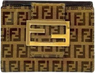 Fendi Pre-owned Wallets, female, Brown, Size: ONE SIZE Pre-owned Vintage Wallet