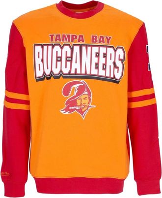 Mitchell & Ness NFL All Over Crew Sweatshirt - Heren - Sweatshirts - Oranje - S - Hoodies & sweatvesten