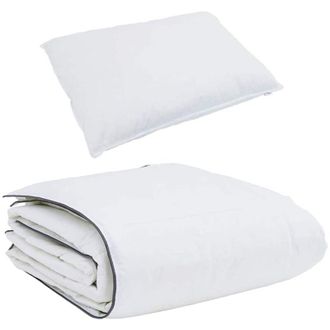vidaXL Vidaxl - Set di Piumoni con cuscino 2 pcs Bianco 135 x 220 cm Piume