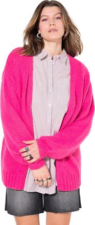 STUDIO UNTOLD Womenswear Plus Size Curvy Oversized Open Shape Long Sleeve Cardigan neon Pink 50+ 839794528-50+