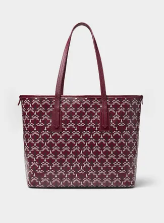 Liberty Womens Malborough Iphis burgundy tote bag Made with Liberty Fabric