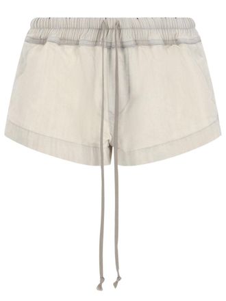 Rick Owens Minimalistic Cotton Drawstring Shorts