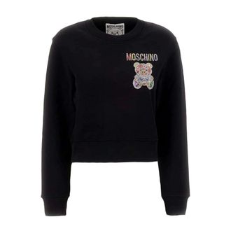 Moschino Donna, Felpe, Nero, M, new