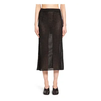 Maison Margiela Dames, Rokken, Zwart, Maat: XS Viscose
