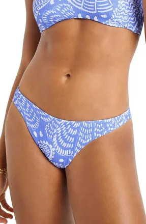 Vitamin A Cali High Cut Bikini Bottoms in Blue at Nordstrom, Size X-Large