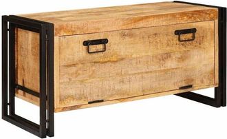 vidaXL Estructura De Cama Con Caj&oacute;n Manual Roble Marr&oacute;n 90 X 200 Cm