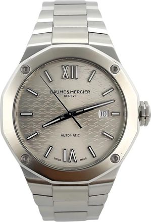 Baume & Mercier Riviera Automatic 42mm - Dames - Horloges - Grijs - ONE Size - Satijn - Accessoires