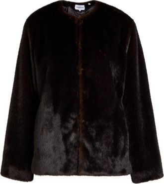 Veronica Beard Griselda Faux fur Jacket - Dark Brown - S (UK8-10 / S)