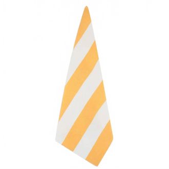 Summerill & Bishop Fine Irish Linen Tea Towel In Yellow Stripe