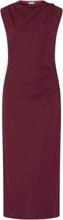Marella Scuola Jersey Jurk - Dames - Casual kleedjes - Rood - M - Polyester - Kleedjes