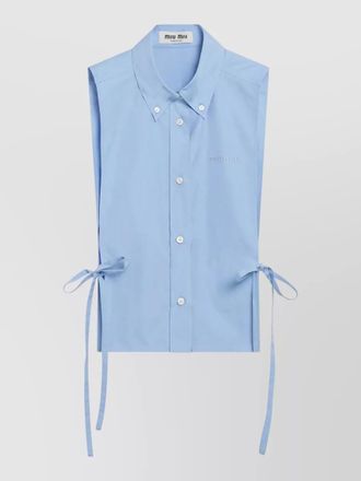 Miu Miu side tie detail womens fashion top