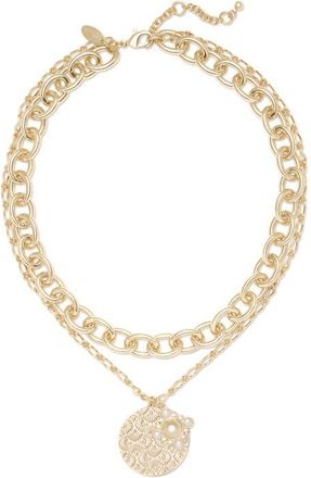 Ramy Brook Ariana Medallion Layered Necklace in Gold at Nordstrom, Size No Size