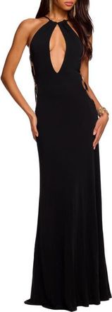 Ramy Brook Cutout Detail Body-Con Gown in Black at Nordstrom, Size Xx-Small