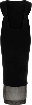 Khaite Womens Malik Dress Black Viscose Polyester