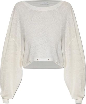 Iro Iro, Overhemden, Dames, Beige, XS, Leer, Destinee Top