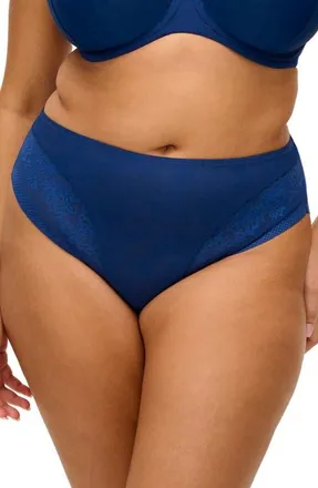Elomi Nerina High Leg Briefs in French Navy at Nordstrom, Size Xxx-Large