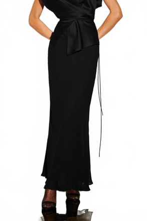 The Sei Diaphanous Maxi Skirt In Black