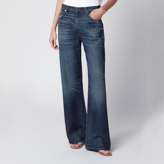 Haikure Jeans Korea blu scuro slavato