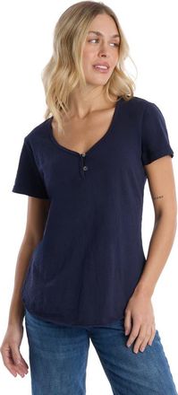 Wilt V-Neck Henley Short Sleeve Tee in Naval Academy at Nordstrom, Size X-Small