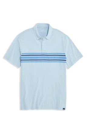 Vineyard Vines Surf Chest Stripe Polo in Del Mar Blue at Nordstrom, Size Xx-Large