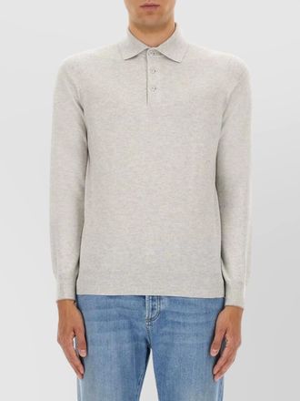 Brunello Cucinelli cashmere polo sweater