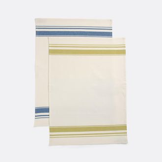 La Redoute Interieurs Set van 2 gestreepte katoenen theedoeken, Barjac