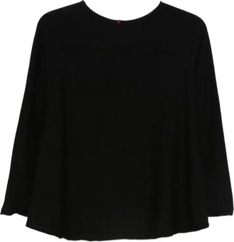 Daniela Gregis long-sleeve wool sweater - Black