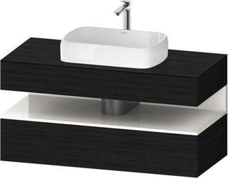 Duravit Duravit - Qatego Consola Mueble Bajo Lavabo, 1 Extra&iacute;ble, 1 Caj&oacute;n