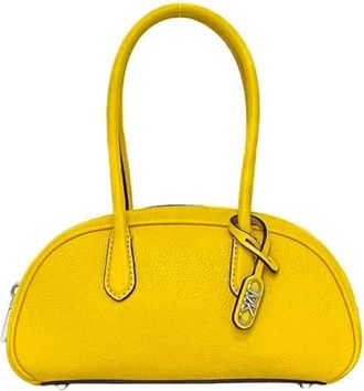 Michael Kors Tweedehands leren handtassen - Dames - Vintage Handtas - Geel - ONE Size - Leer - Vintage