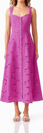 Elliatt Drea Midi Dress In Fuchsia