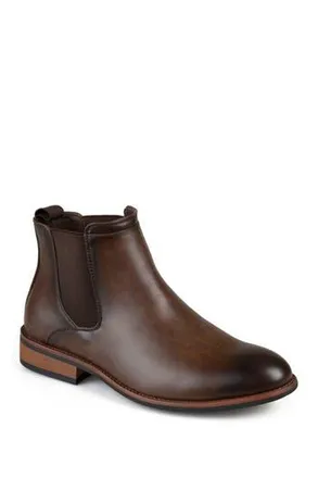 Vance Co. Landon Chelsea Boot - Wide Width in Brown at Nordstrom Rack, Size 7.5