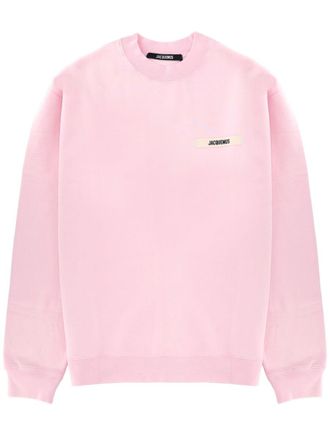 Jacquemus Soft Pink Grosgrain Logo Sweatshirt
