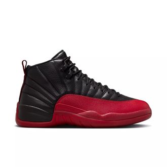 Nike Nike Air Jordan 12 XII Retro Flu Game Black/Varsity Red Mens Lifestyle Basketball Sneakers Shoes CT8013-002, Black/Varsity Red, 10.5 UK