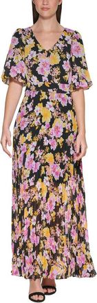 Kensie Chiffon Yortu Maxi Dress