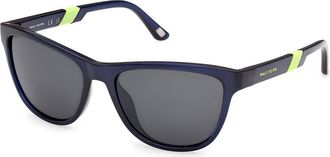 Skechers SE00178 Polarized 90D Mens Sunglasses Blue Size 55