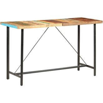 vidaXL Tavolo da Bar 180x70x107 in Legno Massello di Recupero Vidaxl