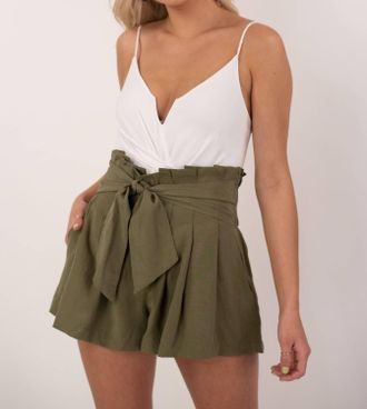Astr Marika Shorts In Olive