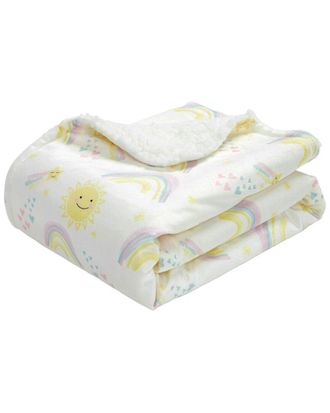 Lush D&eacute;cor Lush Decor Sunshine Rainbow Soft Sherpa Blanket