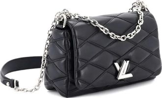 Louis Vuitton GO-14 Handbag Malletage Leather MM shoulder bag - Nero