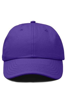 Dalix Classic Cotton Dad Cap in Purple at Nordstrom