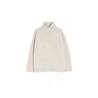 Max Mara Truien & Vesten, Dames, Beige, L, Max Mara Weekend - Truien > Truien met ronde hals