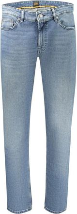 HUGO BOSS Jeans, Heren, Blauw, W33 L32, Katoen, Blu Cotton Slim Jeans