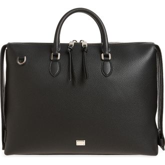 Dolce & Gabbana Leather Briefcase in 80999 Nero at Nordstrom