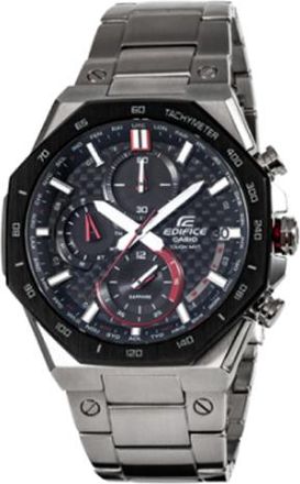 Casio Casio Edifice Analog Octagon Watch Crystal Silver Black EQW-A2100